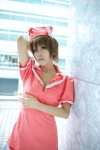 cleavage cosplay dress koiiro_byoutou_(vocaloid) meiko nurse nurse_cap nurse_uniform saku_(ii) vocaloid rating:Safe score:0 user:nil!