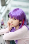 camisole cardigan cosplay fate/series fate/stay_night hair_ribbons matou_sakura minato_misa purple_hair skirt rating:Safe score:0 user:nil!