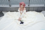 cleavage code_geass cosplay euphemia_li_britannia flower gown kureha_marie pink_hair rating:Safe score:1 user:nil!