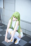 boots cc code_geass cosplay croptop green_hair houtou_singi pantyhose shorts rating:Safe score:2 user:nil!