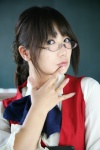 blouse chocoball cosplay glasses kazami_mizuho megane_joshi onegai_teacher ponytail vest rating:Safe score:0 user:nil!