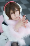 coat cosplay ear_muffs from_y_to_y_(vocaloid) kazuha meiko pantyhose project_diva scarf vocaloid rating:Safe score:0 user:nil!
