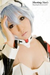 ayanami_rei blue_hair cleavage cosplay hairband jacket neon_genesis_evangelion one-piece_swimsuit saku swimsuit white_end_type_zero rating:Safe score:0 user:nil!