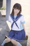 anegasaki_nene bookbag cosplay kneesocks love_plus myumyu pleated_skirt sailor_uniform school_uniform skirt rating:Safe score:0 user:nil!