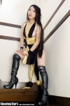 boots cleavage cosplay fan hairbow kimono king_of_fighters kunoichi saku shiranui_mai thigh_boots thighhighs rating:Safe score:0 user:nil!