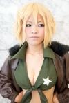 america axis_powers_hetalia blonde_hair cosplay croptop leather_jacket saori rating:Safe score:0 user:pixymisa
