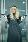 aka_(morimori) boots cosplay dress gloves gun hairband tagme_character tagme_series rating:Safe score:1 user:nil!