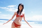 beach bikini cleavage colour_field hata_mizuho ocean swimsuit wet rating:Safe score:2 user:nil!