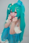 aqua_hair babydoll bra cosplay hatsune_miku hiiragi_haruka panties top_hat twintails vocaloid rating:Safe score:0 user:pixymisa