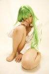 amamiya_eru bottomless cc code_geass cosplay dress_shirt green_hair pantyhose rating:Safe score:1 user:nil!