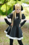 black_cat blonde_hair cosplay detached_sleeves dress eve ryuga thighhighs twintails rating:Safe score:1 user:nil!
