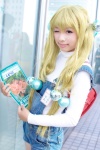 blonde_hair book bookbag cosplay kodomo_no_jikan kokonoe_rin overalls turtleneck_sweater zero_inch rating:Safe score:0 user:nil!