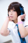amami_haruka blouse cosplay hair_ribbons idolmaster konoha school_uniform tie rating:Safe score:0 user:pixymisa