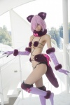 animal_ears bikini bow_tie cat_ears cosplay dangerous_beast do_sukebe_reisou elbow_gloves fate/grand_order gloves mash_kyrielight mike muffler pink_hair swimsuit tail thighhighs rating:Safe score:0 user:nil!