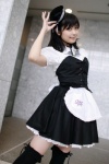 apron beret blouse corset cosplay kaieda_kae maid maid_in_angels maid_uniform miniskirt skirt thighhighs zettai_ryouiki rating:Safe score:1 user:nil!