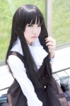 blouse cosplay inu_boku_secret_service jumper mizusa shirakiin_ririchiyo thighhighs rating:Safe score:0 user:pixymisa