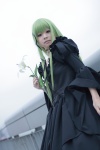 cc choker code_geass cosplay flower gown green_hair hair_ribbons shirayuki_himeno rating:Safe score:0 user:nil!