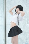 blouse cosplay croptop juju okino_mayoko pleated_skirt skirt twin_braids zone-00 rating:Safe score:1 user:nil!