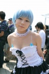ayanami_rei blue_hair choker cosplay dress neon_genesis_evangelion syugen rating:Safe score:1 user:darkgray