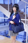 akiyama_mio blazer blouse bookbag cosplay gumi_(cosplayer) k-on! pleated_skirt school_uniform skirt rating:Safe score:0 user:nil!