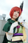 cape cosplay detached_sleeves dress hika hosokawa_gracia red_hair sengoku_musou rating:Safe score:1 user:nil!