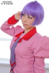 bakemonogatari blouse cosplay ichiko pleated_skirt purple_hair school_uniform senjougahara_hitagi skirt tie rating:Safe score:1 user:nil!
