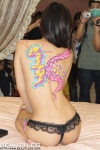 2011_taiwan_adult_expo barefoot beauty_leg body_paint panties tagme_model topless rating:Questionable score:2 user:mock