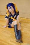 blue_hair boots cosplay hairbows miniskirt pantyhose sailor_uniform school_uniform skirt suu yukariki_ichihime zaregoto_series rating:Safe score:0 user:nil!