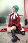 asellus blouse boots cape cosplay green_hair ibara saga_frontier shorts tie rating:Safe score:0 user:nil!