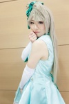 arm_warmers blonde_hair bowtie cosplay dress hairbows izumi_haru love_live!_school_idol_project minami_kotori ponytail rating:Safe score:1 user:pixymisa