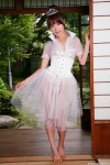 blouse dgc_0518 hair_bun mihiro skirt skirt_lift tiara tutu rating:Safe score:0 user:nil!