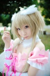 blonde_hair cleavage cosplay dress hazuki_minami hoshina_utau shugo_chara! twintails wings rating:Safe score:1 user:nil!