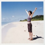a_piacere beach sandals shorts stretching tank_top ueno_juri rating:Safe score:0 user:nil!