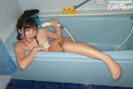 bathroom bathtub bikini side-tie_bikini swimsuit tanaka_ayaka twin_braids wet rating:Safe score:2 user:nil!