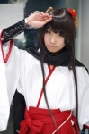 cosplay garter_belt gauntlets horns inu_boku_secret_service kimono pleated_skirt scarf shirakiin_ririchiyo skirt thighhighs uri zettai_ryouiki rating:Safe score:0 user:nil!