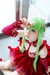 bra cc choker code_geass cosplay detached_sleeves gown green_hair pantyhose suu rating:Safe score:1 user:pixymisa