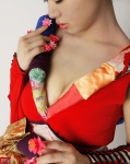 cleavage detached_sleeves dgc_0750 kimono kyan_chiaki rating:Safe score:1 user:nil!