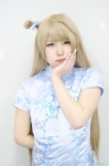 blonde_hair cosplay love_live!_school_idol_project minami_kotori qipao side_ponytail zakishi rating:Safe score:0 user:nil!