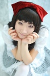 apron cosplay dress hairbow kishigami_hana original thighhighs waitress waitress_uniform rating:Safe score:0 user:nil!