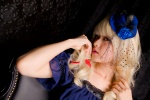 blonde_hair cosplay dress flowers original tometo_kamu top_hat rating:Safe score:0 user:pixymisa