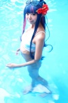 bikini cosplay multi-colored_hair necoco panty_&_stocking_with_garterbelt pool shimapan_and_stocking_necosmo stocking_(psg) sunglasses_on_head swimsuit wet rating:Safe score:0 user:nil!