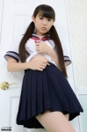 4k-star_235 momoka_rika pleated_skirt sailor_uniform school_uniform shirt_lift skirt twintails rating:Safe score:0 user:nil!
