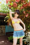 bikini_top cleavage hairbun hara_mikie miniskirt skirt swimsuit ys_web_485 rating:Safe score:0 user:nil!