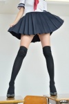 4k-star_141 black_legwear kamata_hiroko pleated_skirt sailor_uniform school_uniform skirt skirt_lift thighhighs zettai_ryouiki rating:Safe score:0 user:nil!