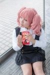 blouse cosplay inu_boku_secret_service jumper pink_hair pocky roromiya_karuta sakuramizu_rinnai twintails rating:Safe score:0 user:pixymisa