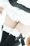 alternative_&_maid_concept apron black_legwear cosplay dress ely fate/grand_order fate/series maid maid_uniform tail tamamo_no_mae thighhighs zettai_ryouiki rating:Safe score:1 user:nil!