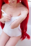 cosplay cthugha haiyore!_nyaruko-san kurasaka_kururu one-piece_swimsuit red_hair swimsuit twintails rating:Safe score:4 user:nil!
