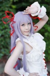 al_azif cosplay demonbane dress purple_hair ribbons yuzuki_aya_(ii) rating:Safe score:0 user:nil!