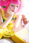 bed cosplay dress hairbow lollipop original pantyhose pink_hair tsugihagi_mishin rating:Safe score:0 user:nil!