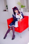 blouse cosplay gokou_ruri hairband mashiro_yuki miniskirt ore_no_imouto_ga_konna_ni_kawaii_wake_ga_nai pantyhose purple_hair purple_legwear shawl skirt rating:Safe score:0 user:nil!